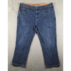 Duluth Trading Flex Ballroom Jeans Mens 42x30 (40x29) Blue Relaxed Fit Denim